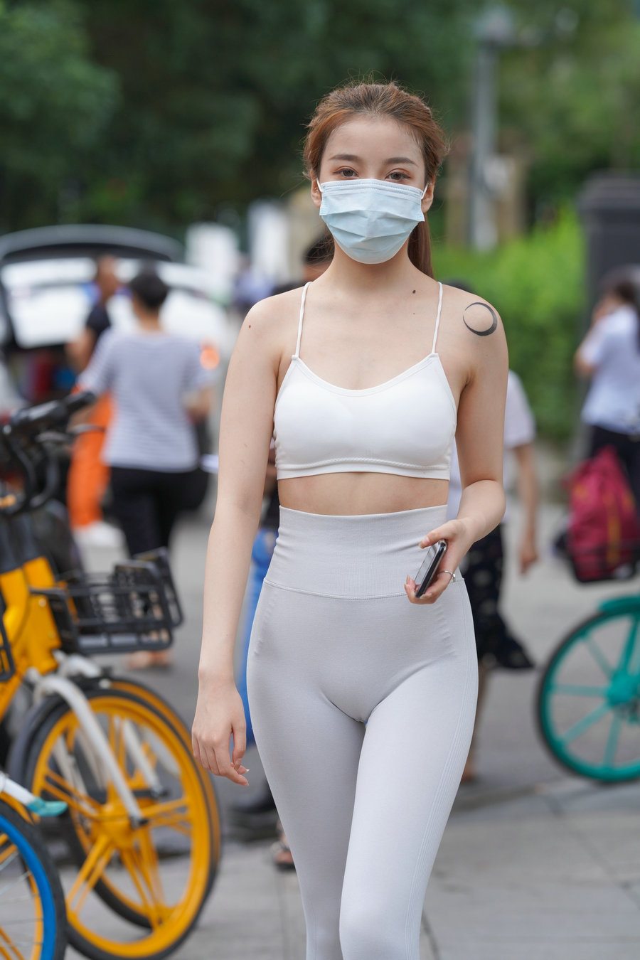 图片[2]-灰色瑜伽裤女孩 J1323 723P4V-17.9GB-华仔美图