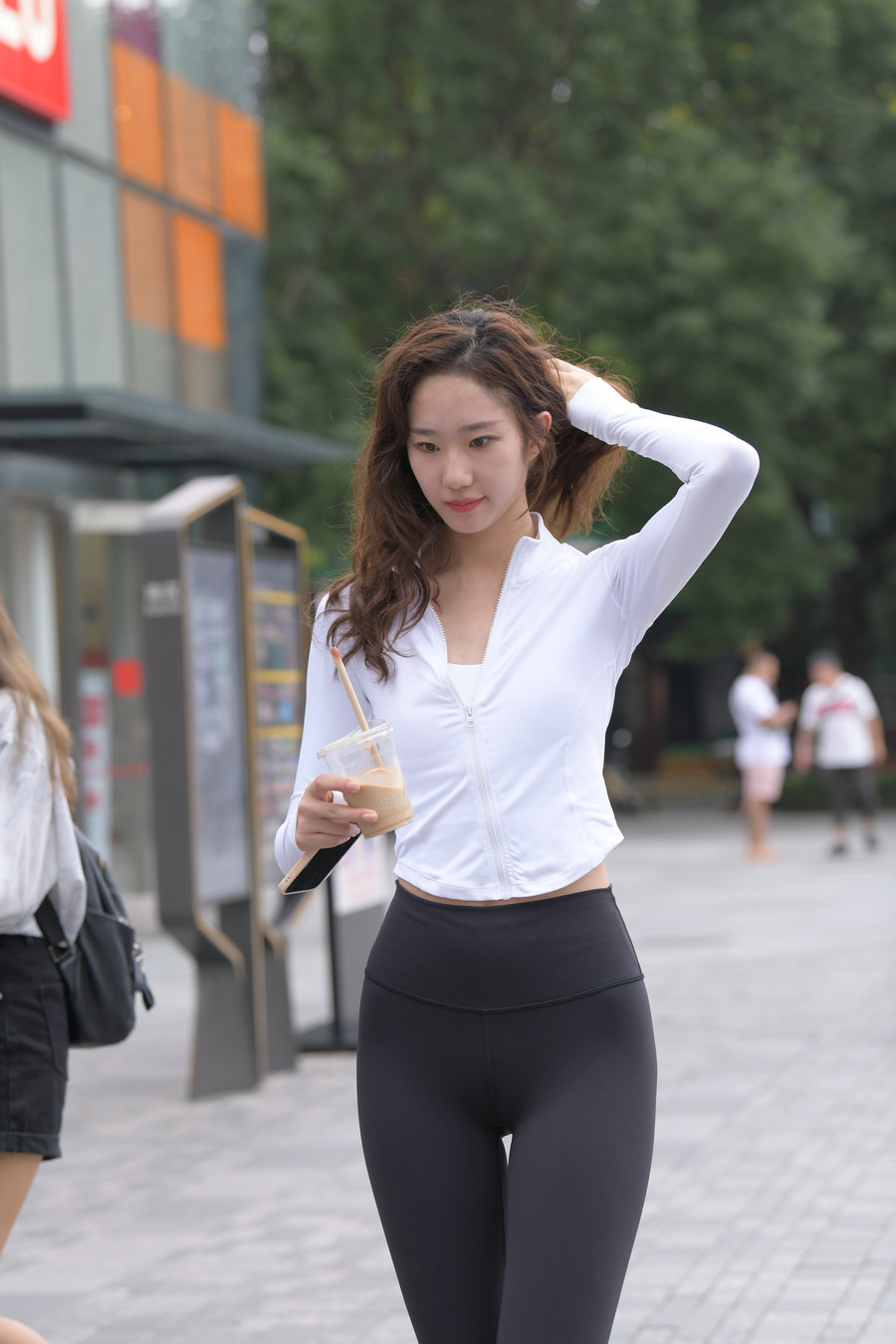 图片[3]-像刘亦菲的黑色瑜伽裤女孩J2237 340P1V-14.8GB-华仔美图