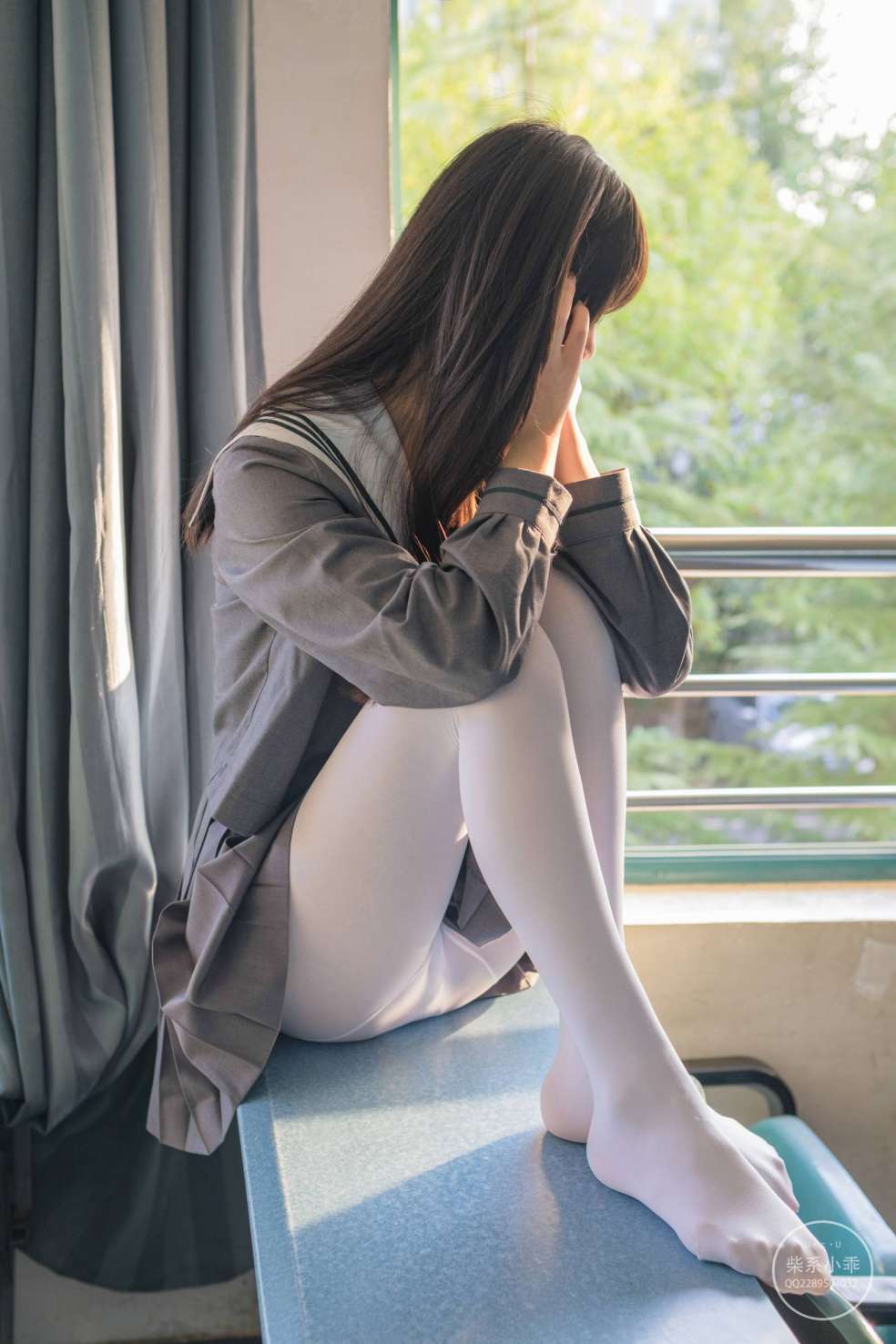 图片[4]-白丝清纯少女真的太可爱了【60P】20001-华仔美图