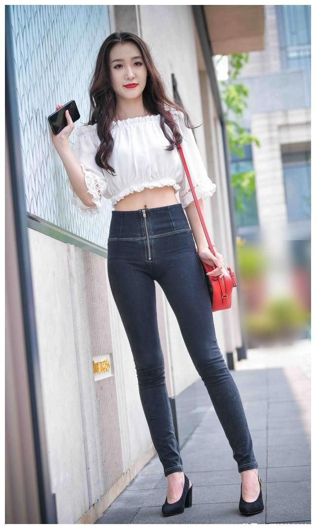 图片[4]-紧身牛仔裤卷发姑娘 J1726 103P-2.28GB-华仔美图