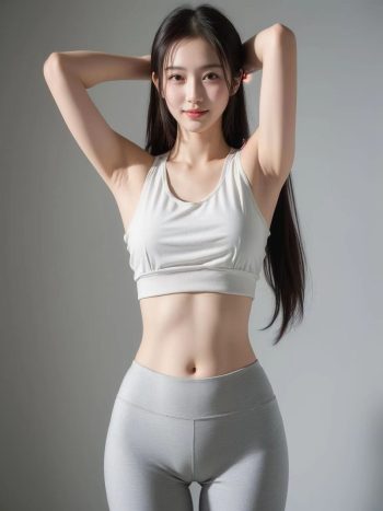 图片[3]-AI瑜伽裤清纯妹子系列图-华仔美图