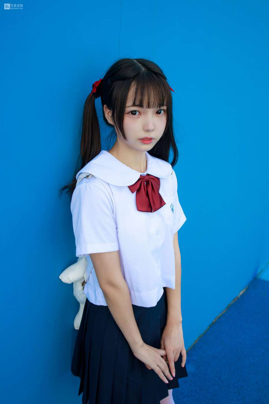 图片[2]-眼神好清澈的双马尾白丝女孩【75P】20019-华仔美图