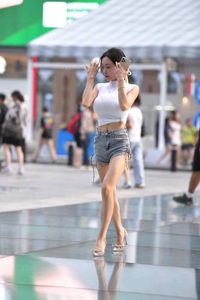 P5008 极品紧身短裤小美女 【159P】-华仔美图